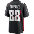 A.Falcons #88 Tony Gonzalez Black CONTON Game Retired Player Jersey