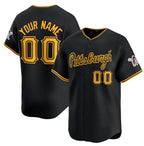 Custom Pittsburgh Pirates Active Player Black CONTON Alternate Limited Stitched Jersey