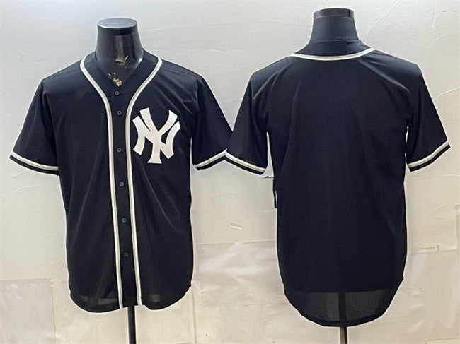 New York Yankees Blank 2026 Fashion Replica Black CONTON Out Stitched Jersey