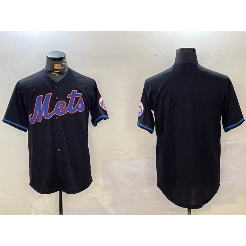 New York Mets Team Big Logo Graphite CONTON 2024 City Connect Limited Stitched Jersey