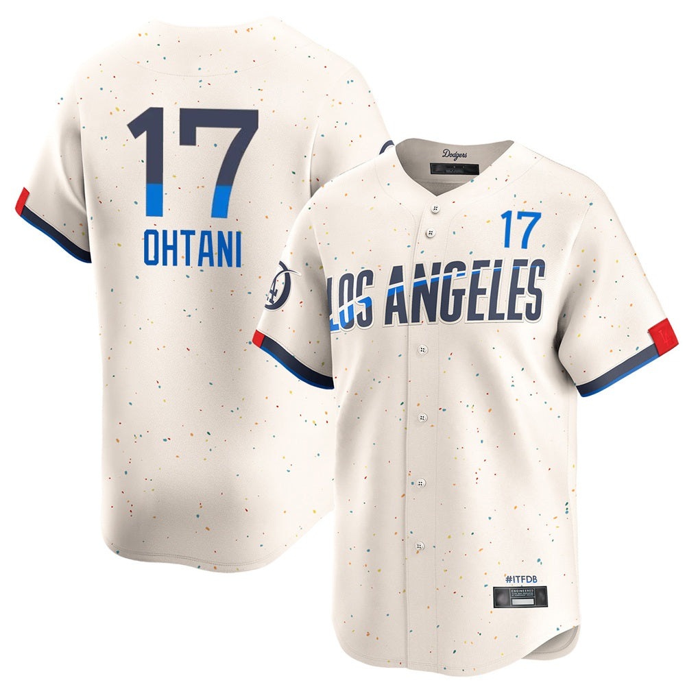 Los Angeles Dodgers #17 Shohei Ohtani Player Cream CONTON City Connect Limited Home Stitched Jerseys