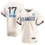Los Angeles Dodgers #17 Shohei Ohtani Player Cream CONTON City Connect Limited Home Stitched Jerseys
