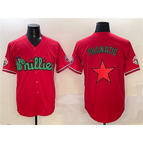 Philadelphia Phillies Red CONTON Phanatic Limited Stitched Jersey