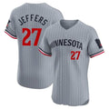 Minnesota Twins #27 Ryan Jeffers Player Gray CONTONHome Limited Elite Stitched Jerseys