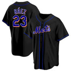 New York Mets #23 Javier Baez Black CONTON Replica Jersey