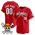 Custom Cincinnati Reds x One Piece Red CONTON Vapor Premier Limited Jersey - Stitched
