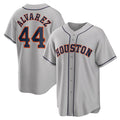 Houston Astros #44 Yordan ¨¢lvarez Gray CONTON Road Replica Player Jersey