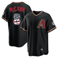 Arizona Diamondbacks #8 James McCann Player Black CONTON USA 250 Fourth of July Game Home Stitched Jerseys