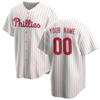 Custom Philadelphia Phillies White CONTON Home Replica Jersey
