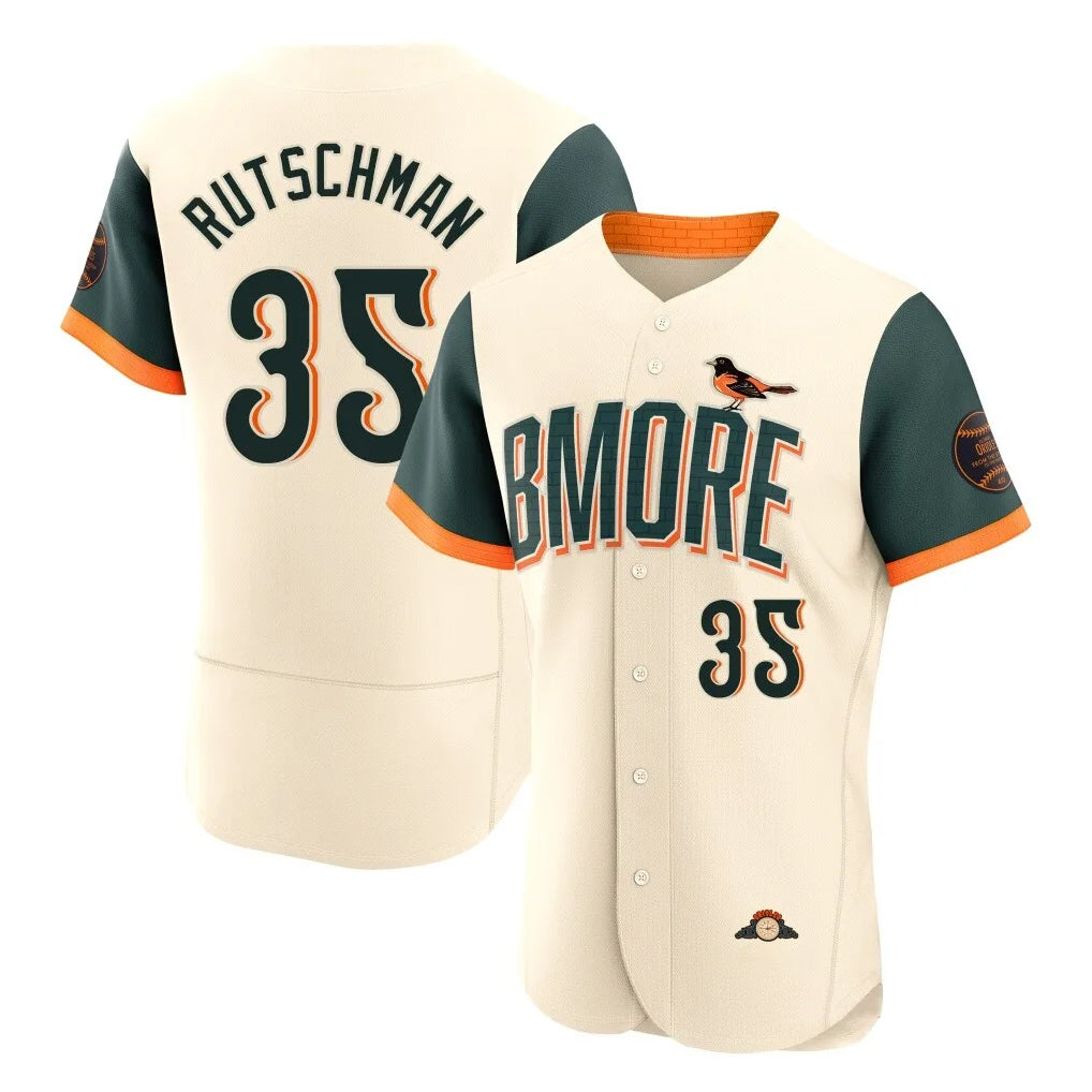 Baltimore Orioles #35 Adley Rutschman Player Cream CONTON 2026 City Connect Limited Elite Home Game Stitched Jerseys