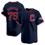 Cleveland Guardians #75 Connor Brogdon Player Navy CONTON Limited Home Stitched Jerseys