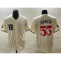 Texas Rangers #53 Adolis Garc¨ªa Cream CONTON City Connect Cool Base Stitched Jersey