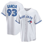 Toronto Blue Jays #93 Yimi Garcia White CONTON Home Replica Player Jersey
