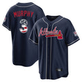 Atlanta Braves #3 Dale Murphy Player Navy CONTON USA 250 Fourth Of July Limited Home Game Stitched Jerseys