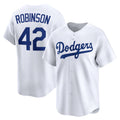 Los Angeles Dodgers #42 Jackie Robinson White CONTON Throwback Cooperstown Collection Limited Jersey