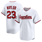Cleveland Guardians #23 Bo Naylor White CONTON Home Limited Player Jersey