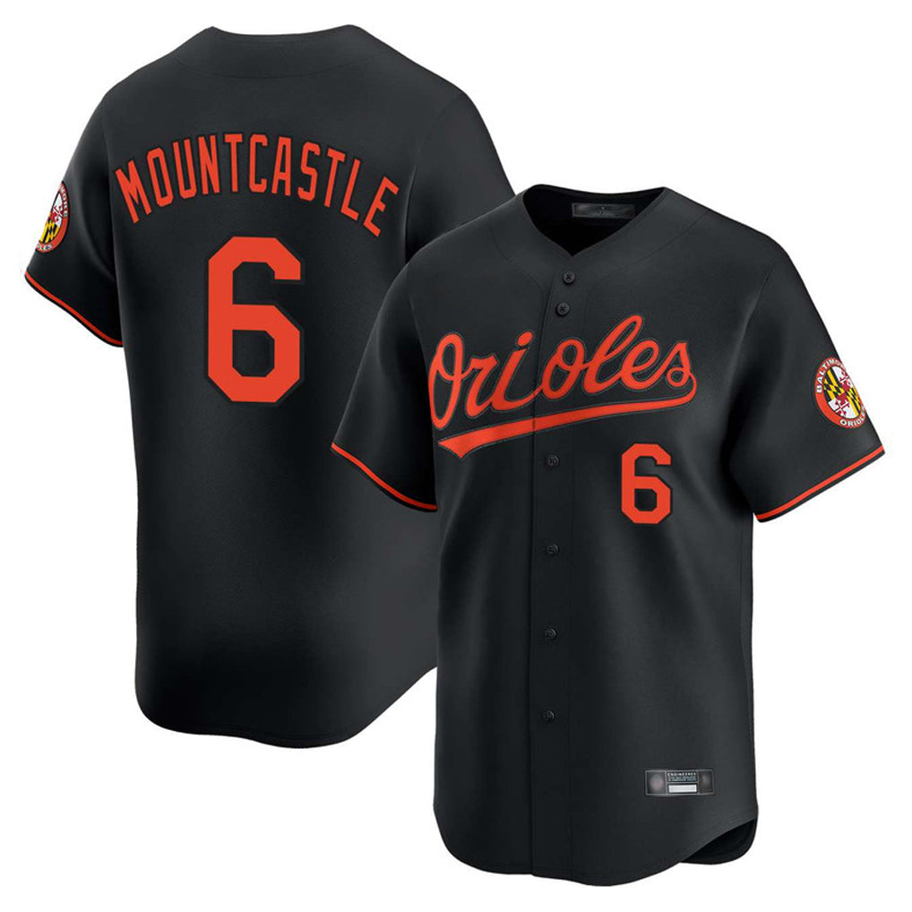 Baltimore Orioles #6 Ryan Mountcastle Player Black CONTON Limited Home Game Stitched Jerseys