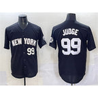 New York Yankees #99 Aaron Judge Black CONTON Limited Stitched Jersey