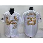 St. Louis Cardinals #28 Nolan Arenado Number White CONTON 2022 All Star Stitched Cool Base Jersey
