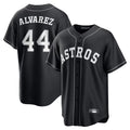 Houston Astros #44 Yordan Alvarez Player Black CONTON Home Game Stitched Jerseys