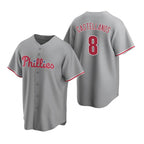 Philadelphia Phillies #8 Nick Castellanos Gray CONTON Cool Base Stitched Jersey