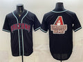 Arizona Diamondbacks Team Big Logo 2026 Fashion Replica Black CONTON Out Stitched Jersey