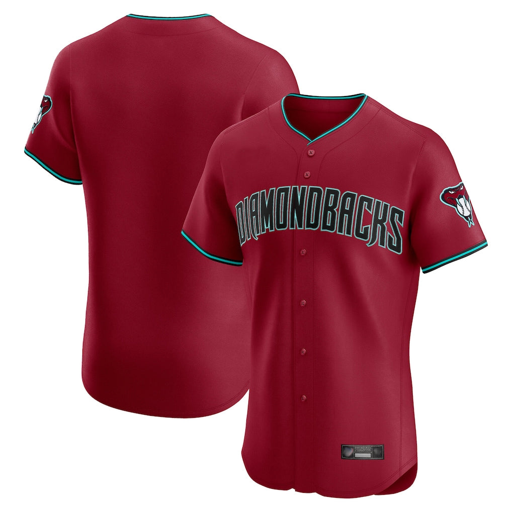 Arizona Diamondbacks Red CONTON Limited Elite Home Game Blank Player Stitched Jerseys