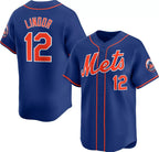 New York Mets #12 Francisco Lindor Royal CONTON 2024 Alternate Limited Stitched Jersey