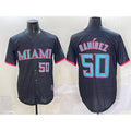 Miami Marlins #50 Agust¨ªn Ram¨ªrez Black CONTON 2025 City Connect Limited Stitched Jersey