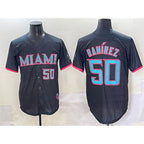 Miami Marlins #50 Agust¨ªn Ram¨ªrez Black CONTON 2025 City Connect Limited Stitched Jersey