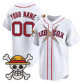 Custom Boston Red Sox x One Piece White CONTON Vapor Premier Limited Jersey - Stitched