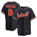 Detroit Tigers #8 Matt Vierling Player Navy CONTON Home Game Stitched Jerseys