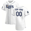 Custom Tampa Bay Rays White CONTON Home 2020 World Series Bound Authentic Player Jersey