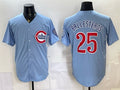 Chicago Cubs #25 Moises ballesteros Blue CONTON 2026 2nd Alternate Limited Stitched Jersey