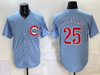 Chicago Cubs #25 Moises ballesteros Blue CONTON 2026 2nd Alternate Limited Stitched Jersey