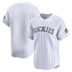 Colorado Rockies White CONTON Home Limited Jersey