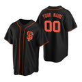 Custom San Francisco Giants Black CONTON Stitched Cool Base Jersey