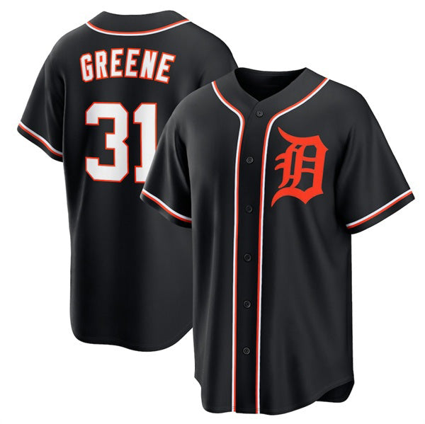 Detroit Tigers #31 Riley Greene Black CONTON Out Stitched Jersey