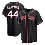 Boston Red Sox #44 Aroldis Chapman Player Black CONTON Out Home Game Stitched Jerseys