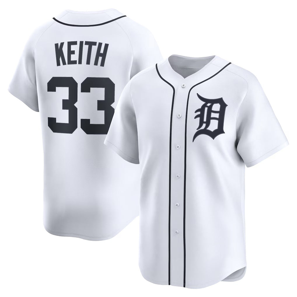 Detroit Tigers #33 Colt Keith White CONTON Home Limited Player Jersey