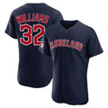 Cleveland Guardians #32 Gavin Williams Player Navy CONTON Limited Elite Home Stitched Jerseys