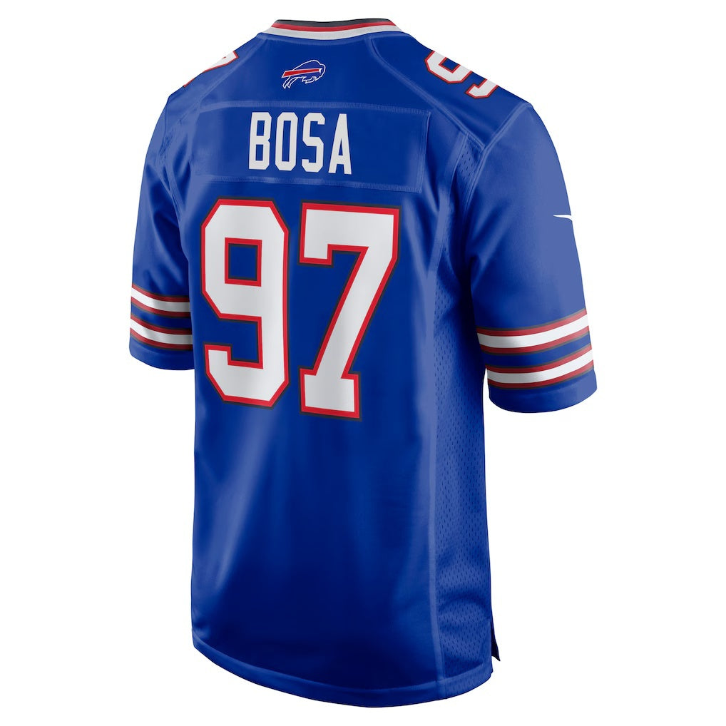 B.Bills #97 Joey Bosa Royal CONTON Game Player Jersey