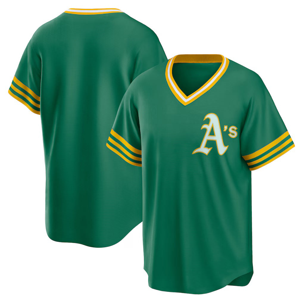 Oakland Athletics Kelly Green CONTON Road Cooperstown Collection Team Jersey