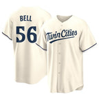 Minnesota Twins #56 Josh Bell Player Cream CONTONGame Limited Home Stitched Jerseys