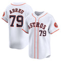 Houston Astros #79 Jose Abreu White CONTON Home Limited Player Jersey