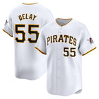 Pittsburgh Pirates #55 Jason Delay White CONTON Home Limited Player Jersey