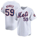 New York Mets #59 Sean Manaea White CONTON 2024 Home Limited Stitched Jersey