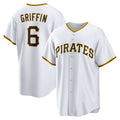 Pittsburgh Pirates #6 Konnor Griffin White CONTON Home Replica Jersey
