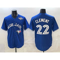 Toronto Blue Jays #22 Ernie Clement Blue CONTON 2025 World Series Cool Base Stitched Jersey
