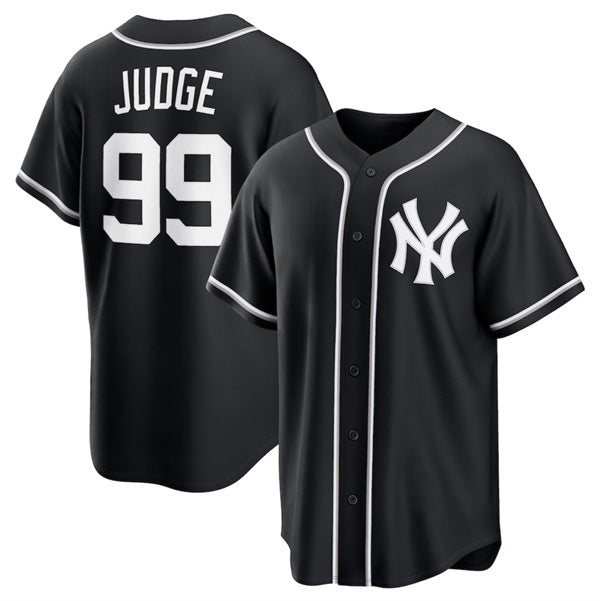 New York Yankees #99 Aaron Judge Black CONTON Out Stitched Jersey